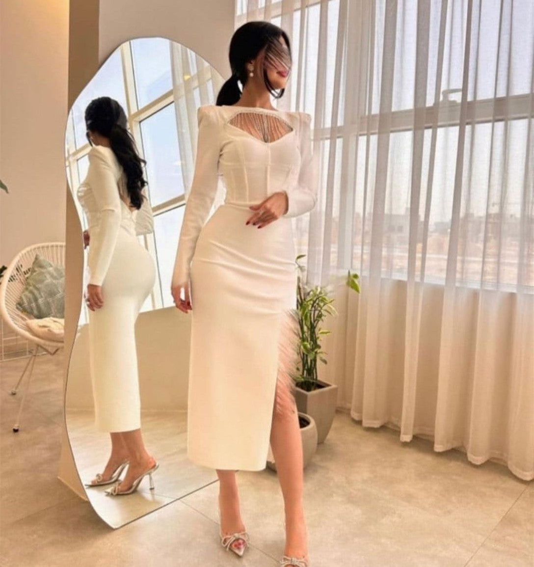 Off white elegant dresses new arrivals