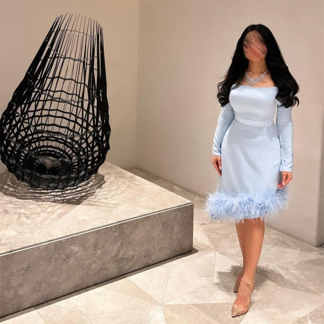 Light blue party dresses discount